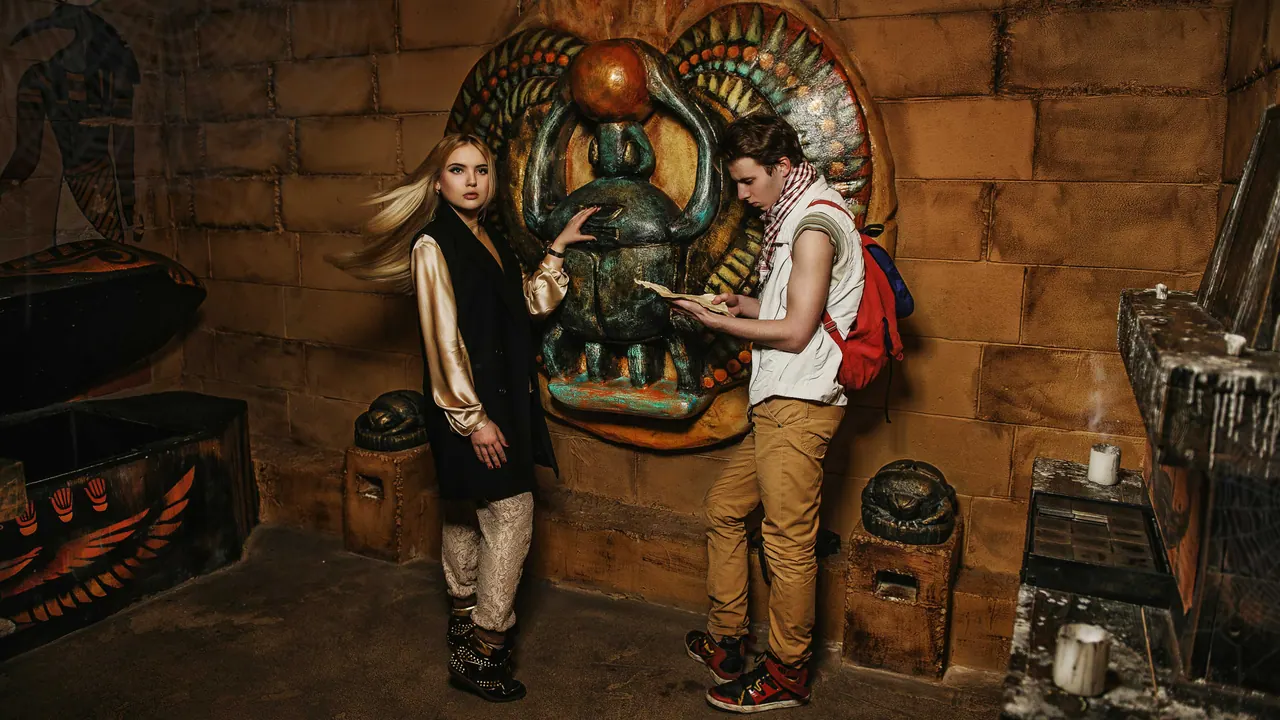 Inside The Tomb at Escape Land