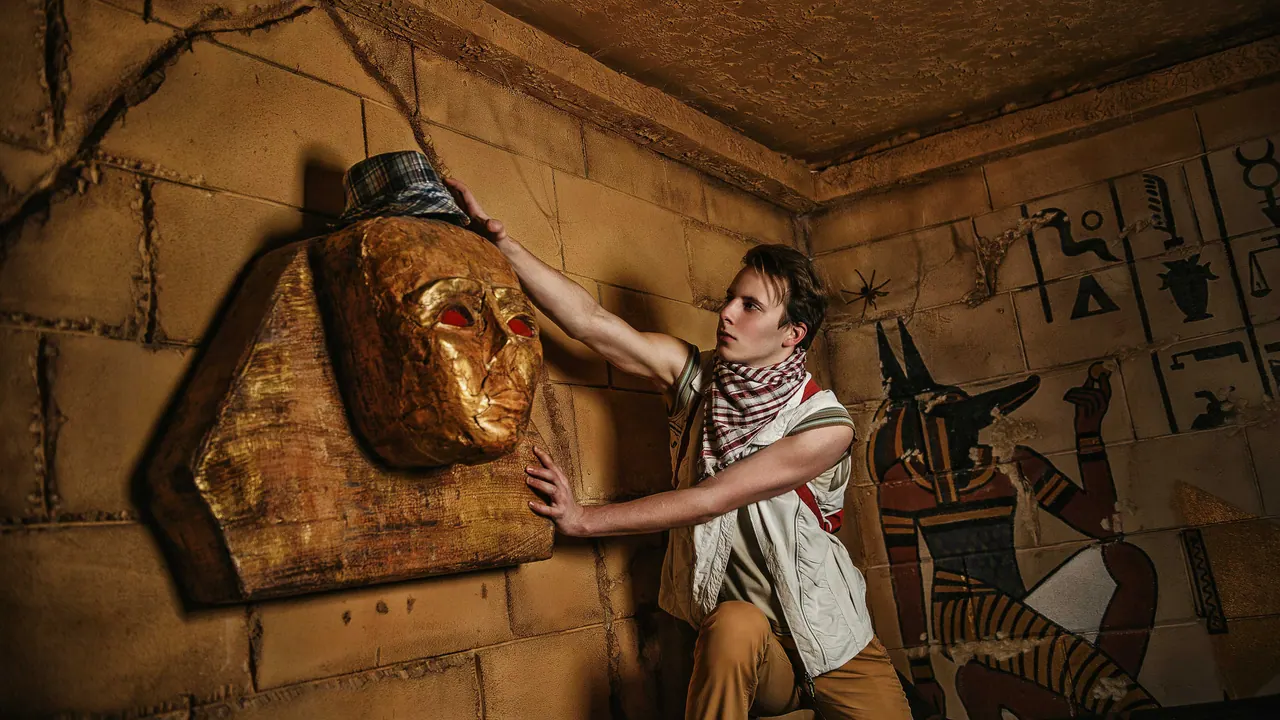 Inside The Tomb at Escape Land